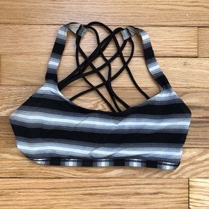 Lululemon Free To Be (Wild) Striped Sports Bra